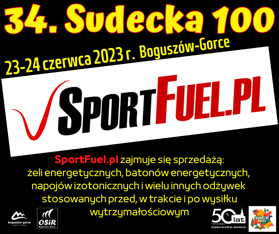 SportFuel – sponsorem 34. Sudeckiej 100
